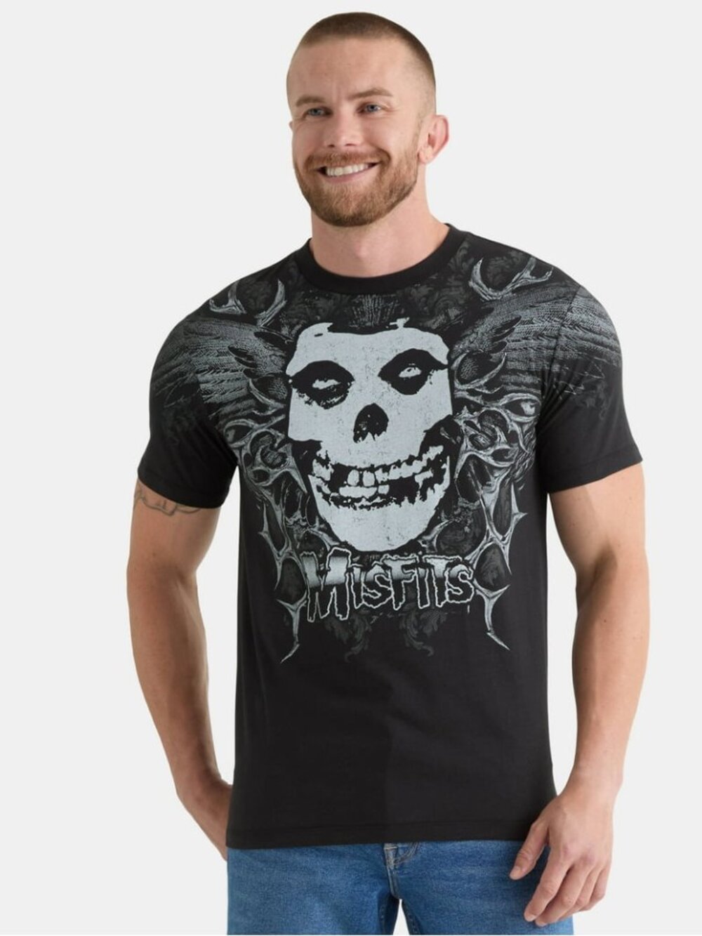 Misfits Men's and Big Men's Graphic Band Tee with Short Sleeves